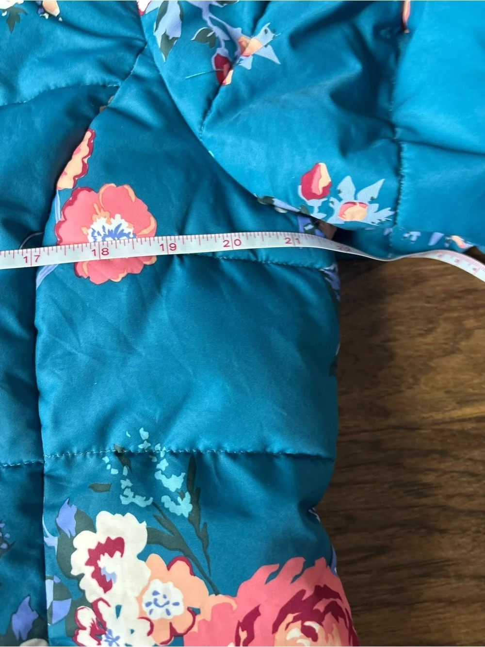 Matching mommy and me set!!!! Matilda Jane Teal Floral Hooded Puffers!